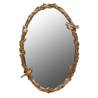 Ashington Park Gold Bird Mirror with distressed gold leaf vine frame – new to Lily Bloom, Gorey, Ireland.