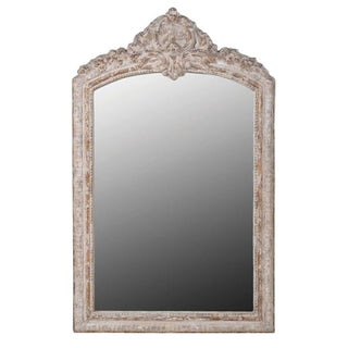 Baggot Mirror – distressed arch top mirror with antique speckled glass, available at Lily Bloom, Gorey, Ireland