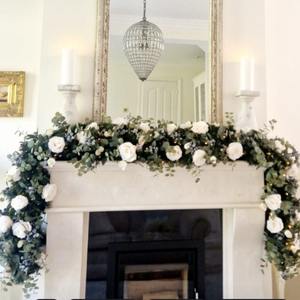 50% payment for Lily Bloom's  Bespoke Cream Rose  Garland