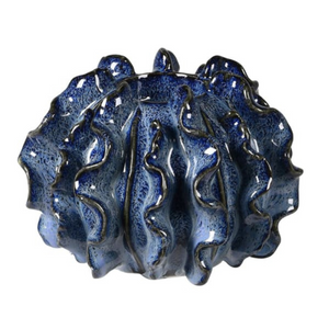 _Blue Coral Effect Ceramic Candle Holder nationwide delivery www.lilybloom.ie