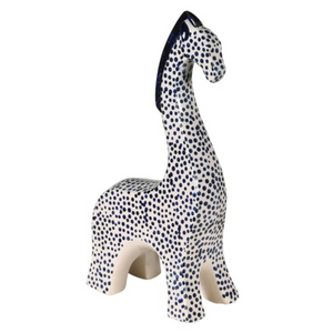 _Blue Spotted Ceramic Giraffe Ornament nationwide delivery www.lilybloom.ie