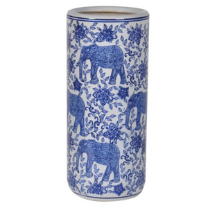 _Blue and White Bengali Umbrella Stand nationwide delivery www.lilybloom.ie