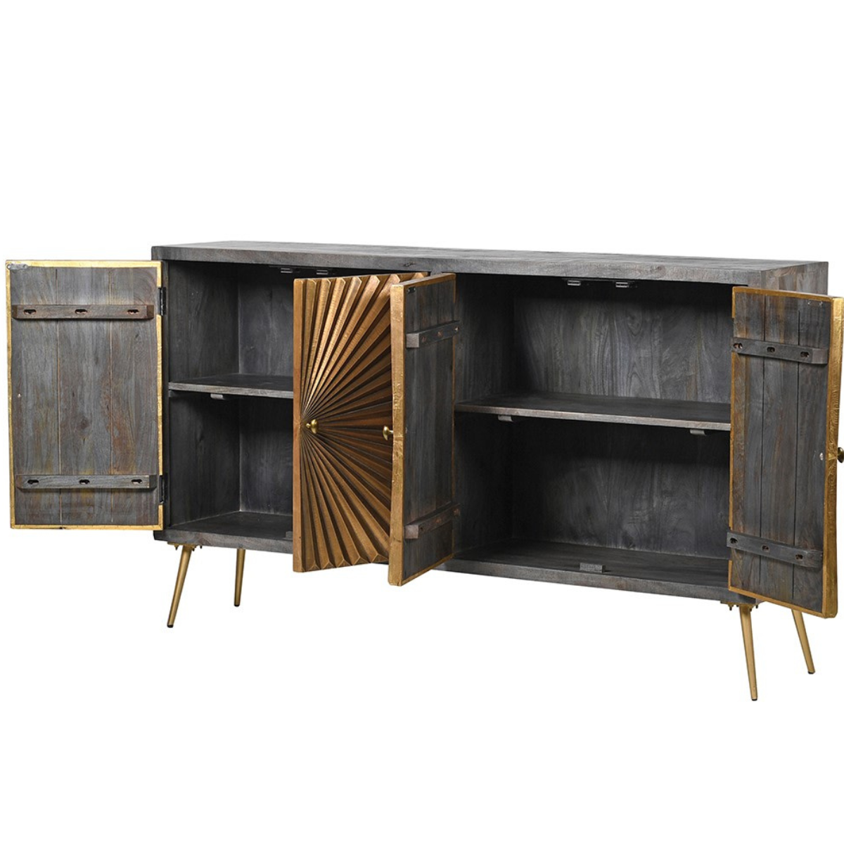 Sunburst credenza shop