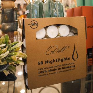 Caprice Luxury Tealights in clear recycled tray, ideal for glass lanterns and hurricanes – Buy online at www.lilybloom.ie