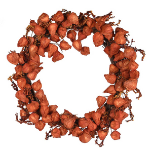 Chinese Lantern Wreath nationwide delivery www.lilybloom.ie