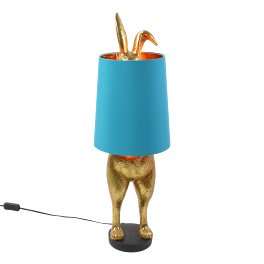 Add a playful twist to your interiors with Clara—our glamorous bunny lamp with her glossy gold bunny base and bold turquoise shade, she’s fun and fabulous. 
