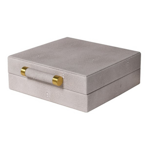 Cream Faux Shagreen Jewellery Box nationwide delivery www.lilybloom.ie (1)