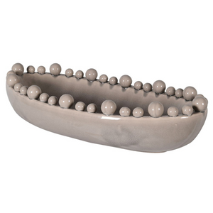 Cream Oval Bobble Edged Bowl nationwide delivery www.lilybloom.ie