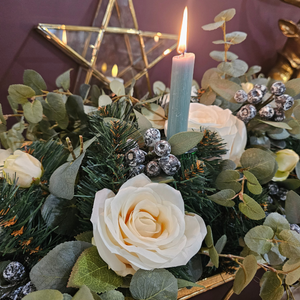 Cream Rose Christmas Garland nationwide delivery www.lilybloom.ie