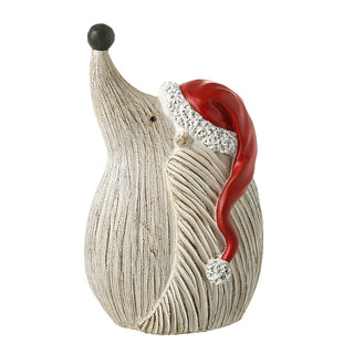 Large Hedgehog In Santa Hat