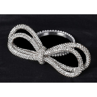 Set of 4 Napkin Diamonte Holders