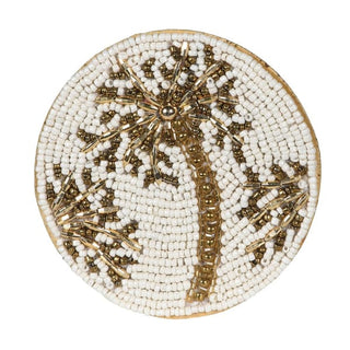 Set of 4 Palm Beeded Coasters