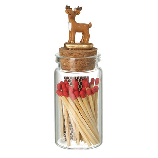 Deer Top Jar For Matches