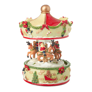 SPINNING CHRISTMAS MERRY GO ROUND