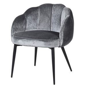 Dark Grey Petal Dining Chair nationwide delivery www.lilybloom.ie