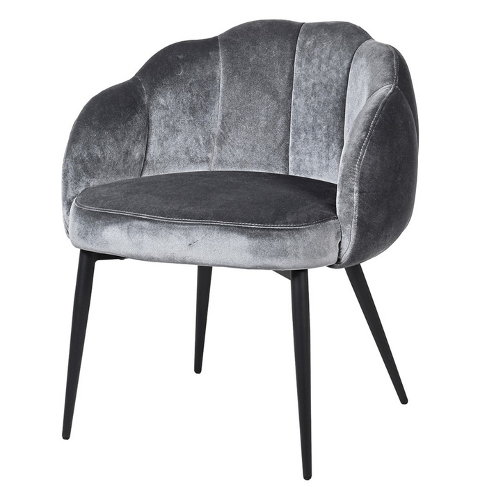 Dark Grey Petal Dining Chair