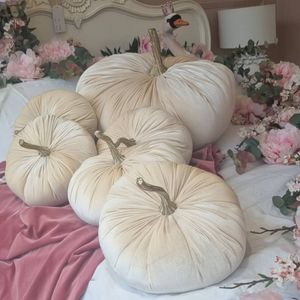 Decorative Pumpkin Extra Large Ivory  nationwide delivery www.lilybloom.ie