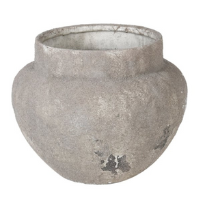 _Distressed Natural Cement Vase nationwide delivery www.lilybloom.ie