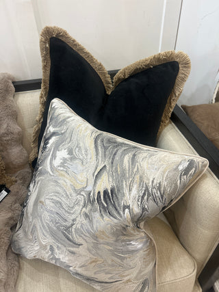 Malini Symphony Taupe Cushion