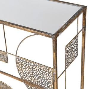 _Eclipse Geometric Mirror Topped Console Table nationwide delivery www.lilybloom.ie