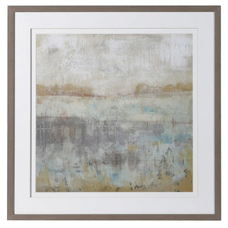 Elegant dawn-inspired framed art print – First Light by Lily Bloom Interiors