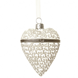 Glass Opening Heart Bauble nationwide delivery www.lilybloom.ie