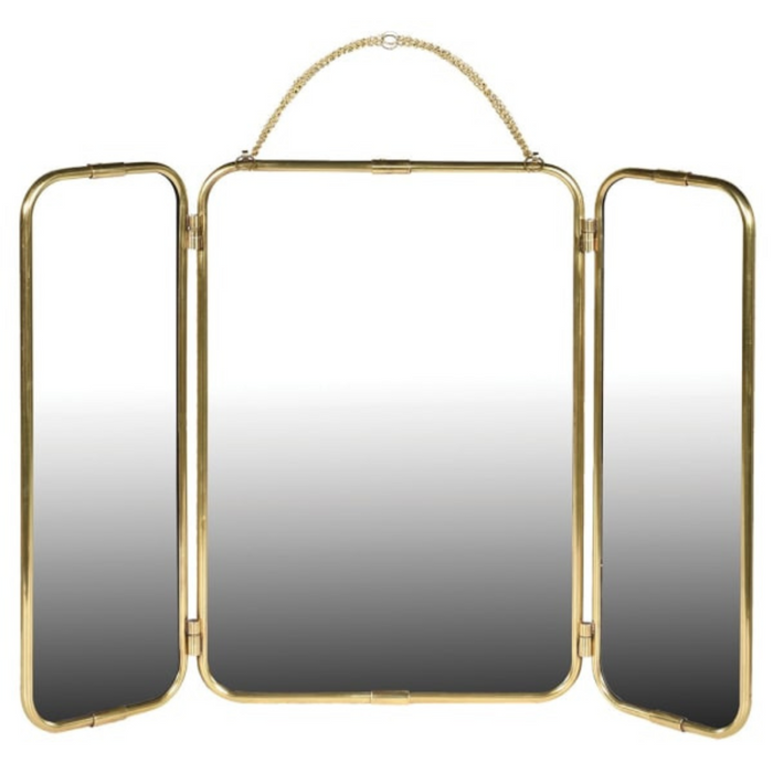 Gold Triple Wall Mirror