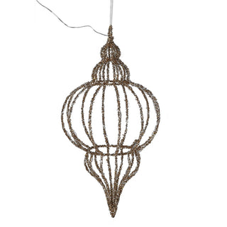 Gold Hanging Lit Finial