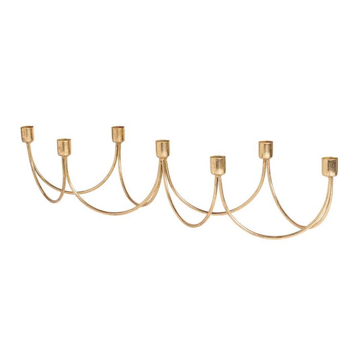 Golden Wave 7 Candle Stand