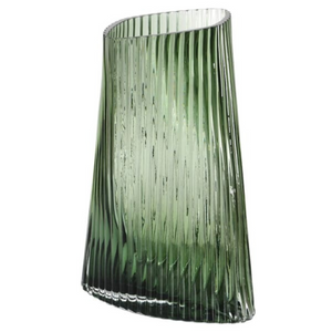 Green Ribbed Twist Vase nationwide delivery www.lilybloom.ie