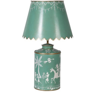 _Green Warli Lamp with Shade nationwide delivery www.lilybloom.ie
