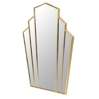 The Gresham Mirror – gold wall mirror with Deco-inspired design, available online at www.lilybloom.ie or visit Lily Bloom, Gorey, Ireland