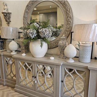 Grey-wash 4 Door Mirrored Sideboard nationwide delivery www.lilybloom.ie