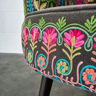 Lotte Hand Embroidered Arm Chair