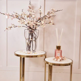 Belgravia Gold and White Marble Nesting Tables