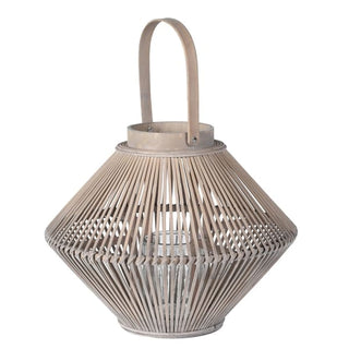 Large Grey Bamboo Lantern