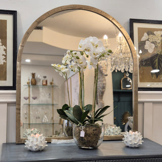 Antique Brass Arch Wall Mirror
