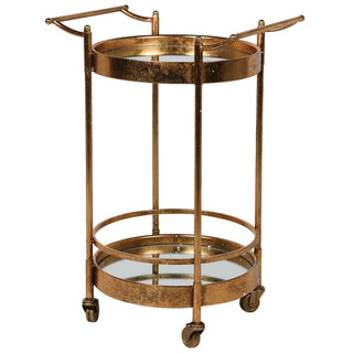 Round Drinks Trolley on Wheels