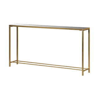 Gold Mirror Console Table