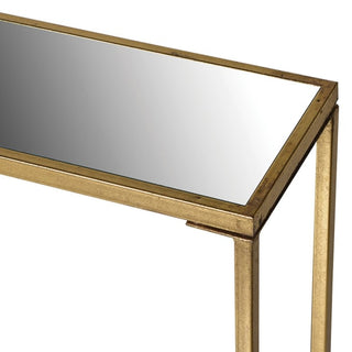 Gold Mirror Console Table