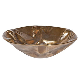 Antique Brass Horse Dish