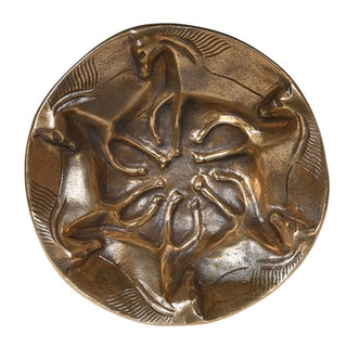 Antique Brass Horse Dish