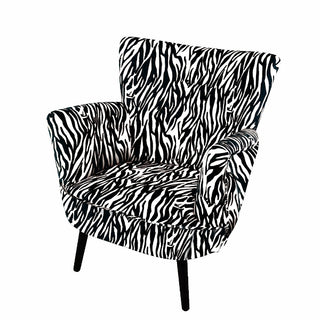 Black and White Zebra Print Chair