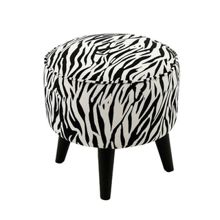 Black and White Zebra Print Stiol