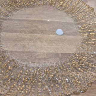 Set of 2 Glass Charger Plates