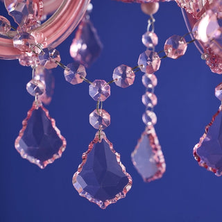 Blush Pink Crystal Chandelier