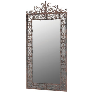 Ornate Distressed Frame Mirror
