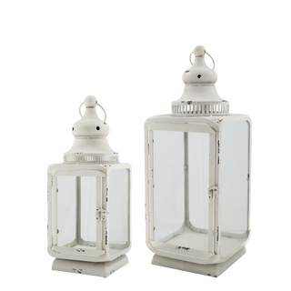Lantern with Grooves Set of 2