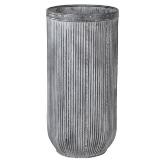 Zinc Finished Tall Planter