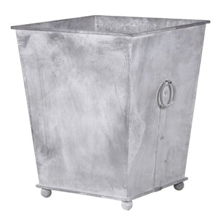 Square Iron Planter with Ring Handles